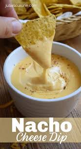 Nacho Cheese Dip Julia S Cuisine Recipe Nachos Cheese Dip Cheese Dip Nacho Cheese