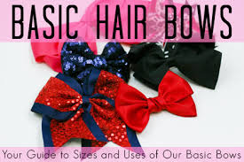 basic hair bows your guide to sizes and uses of all our