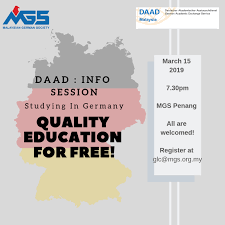 Next, we will give you complete information about it. Daad Info Session Malaysian German Society