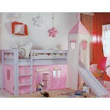 Mytoys.de > cars hochbetten vorhangset für spielbetten. Vorhangset Fur Spielbett Kim Alex Mit Turm Rosa Weiss Relita Mytoys