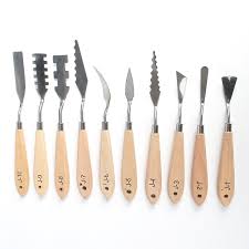 Maybe you would like to learn more about one of these? 1pc Profesional Lukisan Stainless Steel Pisau Palet Cat Minyak Spatula 10 Ukuran Palet Alat Pencampuran Pengikis Alat Seni Palette Aliexpress