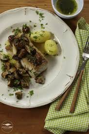Seelachs Mit Gebratenen Krauterseitlingen Seelachs Pilze Krauterseitling Fisch Seelachsfilet Rezept Rezepte Essen Und Trinken