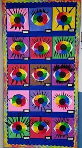 First Students Identified And Labeled A 12 Part Color Wheel Using Crayons Then Color Art Lessons Elementary Art Projects Color Wheel Art