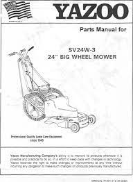 Yazoo p22b illustrated parts list. Yazoo Kees Sv24w 3 Users Manual