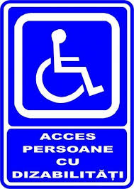 Indicator De Securitate De Informare Generala Acces Persoane Cu Dizabilitati Parking Signs Sign Materials Aluminum Signs