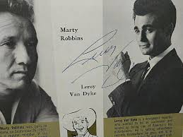 1960's-70's Leroy Van Dyke Carl Smith Dave Dudley Country Music Star  Autographs