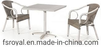 The furniture functions well in compact areas. Eco Friendly Material Garden Line Outdoor Coffee Shop Aluminum Patio Table Set Dining Room Furniture China Garden Sets Restaurant Furniture Made In China Com