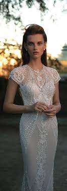 #fashion #style #womensfashion #womensoutfits #outfits lookbook mode, . Berta S S 2016 Model 16 04 Sophisticated Lace And Beadwork Sequence Dress Modest Neckline Cap Sle Spring Wedding Dress Wedding Dresses Fall Wedding Attire