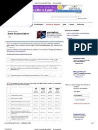 When you use accounting software to reconcile accounts, the software does most of the work for you, saving you a. Bank Reconciliation Quiz Accounting Coach Deposit Account Fee
