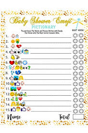 Download our free printable for the emoji bridal pictionary game. Baby Shower Games 40 Cards Emoji Pictionary Fun Guessing Game Girls Boys Babies Gender Neutral Ideas Shower Party Prizes For Game Winners Favorite Adults Games For Baby Shower Favors Activities Walmart Canada
