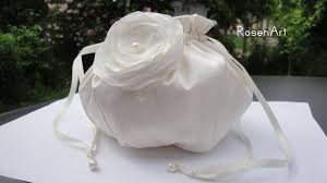 Brauttasche Pompadour Brautbeutel Ivory Seide Brauttasche Braut Beutel