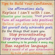 Tips To Build Your Confidence Power Of Positive Thinking Confidence Quotes Positivity Positive Self Talk