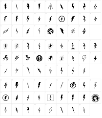 Lightning Bolt Font Download