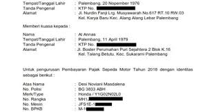 Cara bayar pajak motor bukan nama sendiri wajib sertakan ini. Download Contoh Surat Kuasa Bayar Pajak Mobil Gambar Con