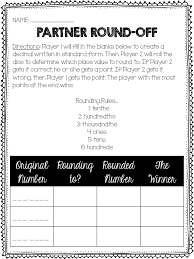 Rounding Decimals Anchor Chart Game Life Beyond The