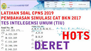 Prediksi Soal Cpns Hots 2019 Deret Angka Huruf Tiu Cat Bkn 2017 Youtube