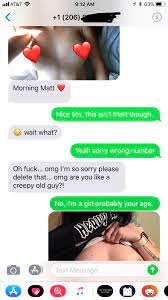 Wrong number nudes