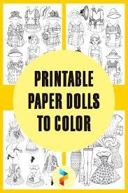 More free printables for kids including dot to dots, coloring pages, and mazes. 10 Best Printable Paper Dolls To Color Printablee Com