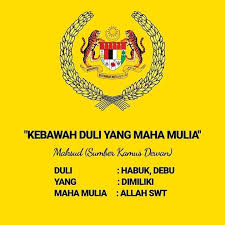 $5.50 kumpulan titah kebawah duli yang Maksud Duli Yang Maha Mulia Minda Rakyat