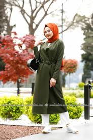 Beli Baglamali Tesettur Kap Msm457 Haki Modaselvim Moda Stilleri Mankenler Kaptan