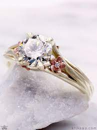 Flower Engagement Rings Flower Inspired Engagement Rings Vintage Engagement Rings Unique Floral Engagement Ring