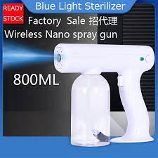 Fill your cart with color today! Ready Stock Sanitizer Spray Machine Blu Ray Handheld Disinfection Spray Gun Uv Disinfection And Mite Removal Shopee Malaysia