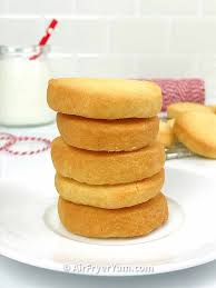 All you need is unsalted butter, granulated sugar, and flour. Air Fryer Shortbread Cookies 3 Ingredients Only Air Fryer Yum