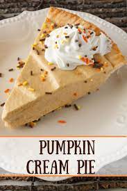 Pumpkin Cream Pie Pumpkin Cream Pie Pumpkin Recipes Dessert Pumpkin Cream Pie Recipe