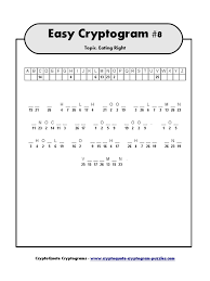 Smart, easy and fun crossword puzzles to get your day started with a smile. Easy Cryptogram Pdf