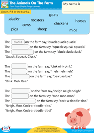 The Animals On The Farm Super Simple Songs Super Simple Songs Farm Animal Songs Word Boxes