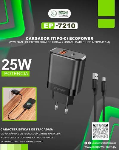 CARGADOR ECOPOWER EP-7210