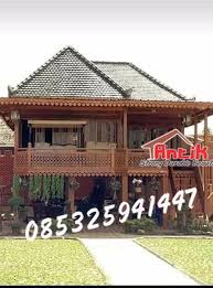 Gambar model rumah atap dak cor interior rumah sumber kumpuldesainrumah.blogspot.com. Jual Rumah Kayu Minimalis Jati 2 Lantai Di Lapak Rumah Antik Bukalapak