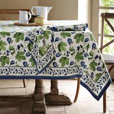 Painted Fig Tablecloth Williams Sonoma Table Cloth Table Linens Dining Room Decor