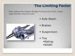 Understanding The Federal Bridge Formula Or Federal Bridge
