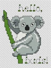 Baby koala cross stitch patterns. Cross Stitch Pattern Of A Cute Koala One Of The Beloved Icons Of The Australian Wildlife Cross Stitch Fabric Cross Stitch Pattern Maker Cross Stitch