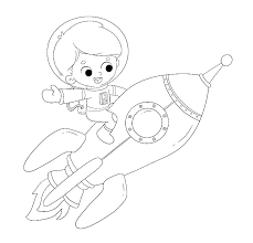 Permita que su niño a expresar sus habilidades artísticas con colorear cohete libro. Nino Sentado En Un Cohete Volando Por El Espacio Dibujo Para Colorear Ilustraciones De Cuentos Infantiles Dibustock Expertos En Ilustracion