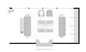 Your email has been sent! 5 Furniture Layout Ideas For A Large Living Room With Floor Plans The Savvy Heart Interior Design Decor And Diy