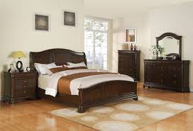 This sleigh bed is upholstered with stylish faux leather and is available in a choice. Elements International Cameron 4 Piece Cherry King Sleigh Bedroom Set Cm750kb Dr Mr Ns Miskelly Furniture