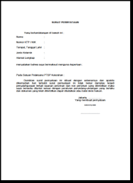 Formulir Pernyataan Pengganti Surat Pengantar Pembuatan Skck Download
