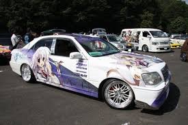 Japanese Anime Cars Who Needs To Paint Your Car When You Can Cover It With Anime Stickers Car Car Design Anime Stickers