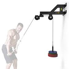 Grist Cc Wall Mounted Pulley Lat Station Cable Machine Perfect For Lat Pull Downs Best Offer For Outdoorfull Com In 2020 Diy Home Gym At Home Gym Diy Gym Equipment