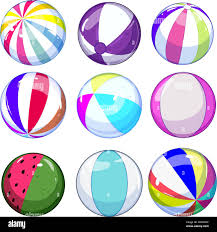 beach ball set cartoon vector illustration Stock Vector Image & Art - Alamy
