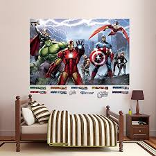 Check out this awesome marvel themed room! Iron Man The Incredible Avenger Fathead Wall Stickers Decal Kids Room Decor 3d Bedroom Playroom Dorm Decor Home Garden Worldenergy Ae