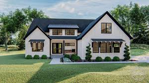 If you want to raise the height of such a doorway, you. 1 Story Modern Farmhouse Style House Plan Sutton Farm