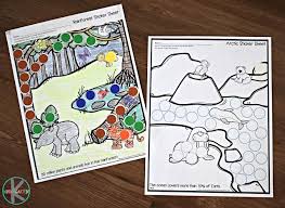 animal habitat worksheets with circle stickers for kindergarten