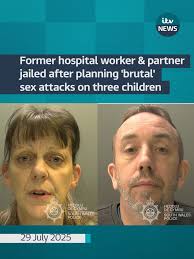 A former hospital worker and her partner have been jailed for planning the  “brutal” sexual assault of young children. Tracy Turner, 52 and Stuart  Compton, 46, sent each other thousands of messages ...