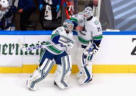 A visual transition, from green to blue, from one era of #canucks hockey to the next. Canucks 3 Ufa Goaltenders Who Could Possibly Replace Jacob Markstrom