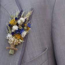 Cornflower Meadow Dried Flower Buttonhole Etsy Flower Company Dried Flowers Cornflower Wedding