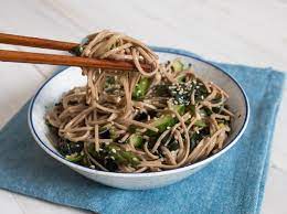 Soba Salad With Seaweed Cucumbers And Asparagus Recipe Recipe Soba Salad Asparagus Recipe Serious Eats