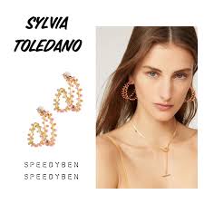 Sylvia Toledano Gypsy Dot Double Hoop Earrings